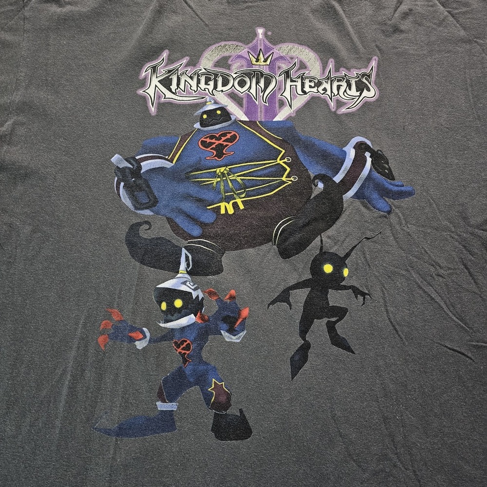 Vintage Kingdom Hearts Disney Shirt Mens Xl Game sora heartless shadows Y2k - Picture 3 of 8